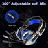 NEW Trend  Gaming Headset Gamer Ear Wired Headphones for Smartphone/PS4/PC/Xbox with Retractable Rotate Microphone and LED Light