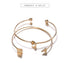 Luxury New Modern Fashion Bracelet Arrow Knotted Opening Elegant Bracelet Set Gold-Color For Woman