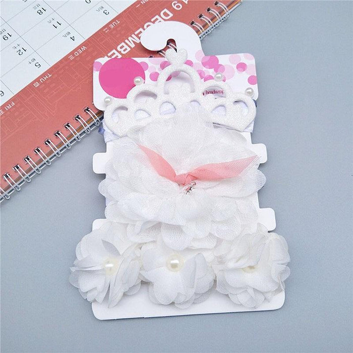 Luxury Modern Baby Headband Crown Flower Bows Hairband Baby Girl Headbands Newborn Hair Accessories Elastic Baby Hair Band