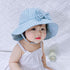 Modern Baby Girls Sun Hat Cotton Baby Hat Kids Child Cap Bowknot Flower Print Bucket Hat Double Sided