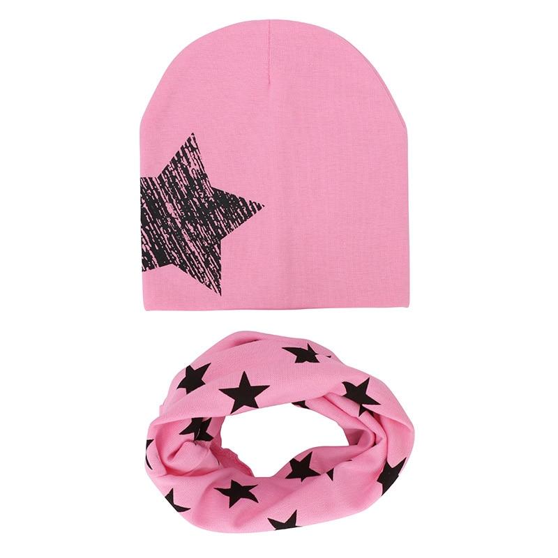 Modern Children Hat Scarf Set Camouflage Print Cotton Baby Beanie Collar for Baby Boy/Girl Cap Kids Warm Hats Scarves Design