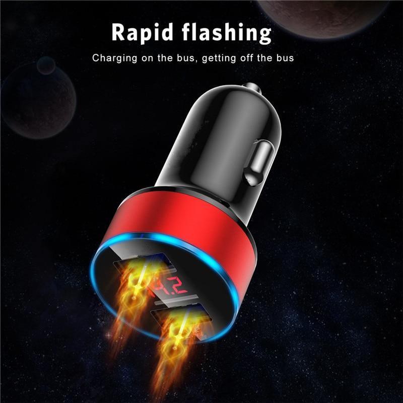 Universal Mini 3.1A LED Display USB Phone Charger Car-Charger Adapter Car Chargers