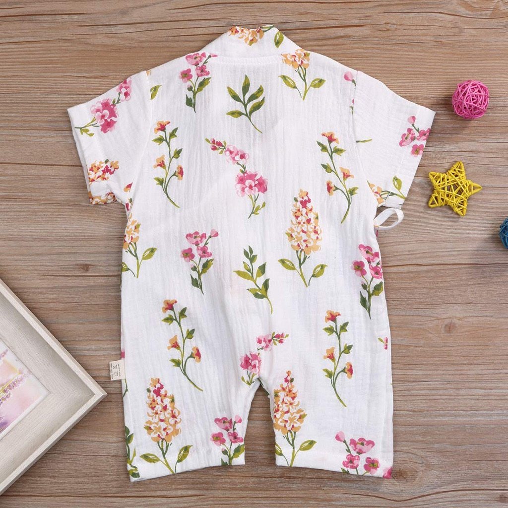 Newbor Summer Romper Jumpsuit Sleepwear In Casual Style for New Born Baby Boys and Girls