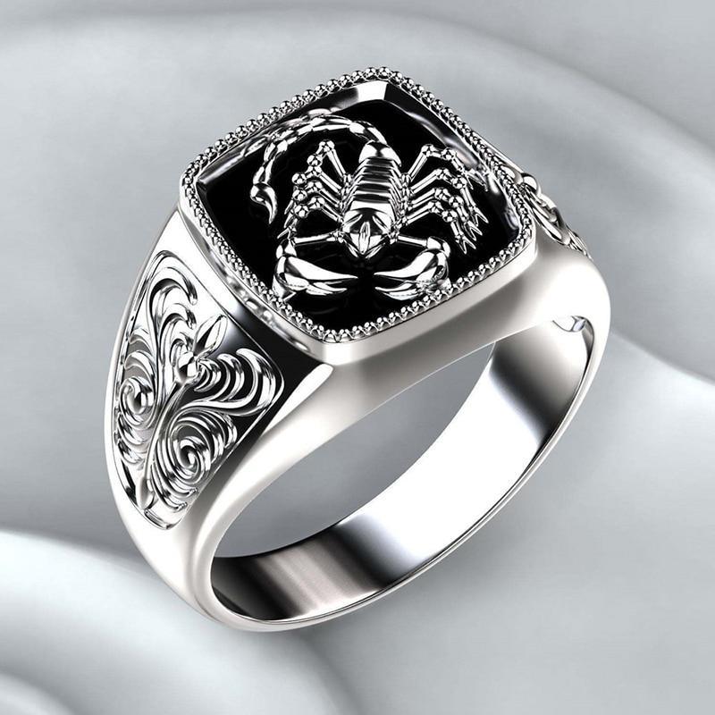 Epic Viking Nordic Mythology Giant Wolf Men Ring Defense Totem Wolf Fashion Hip Hop Rock Unisex Finger Ring Punk Gift For Men