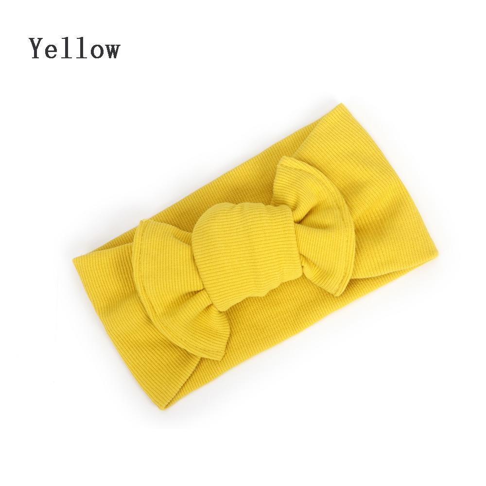 Baby Bow Hairband Elastic Headband Cute 3D Flower Stretch Turban Flower Head Wrap Princess Hair Accessories Bow For Baby