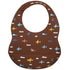 Cartoon Printed Adjustable Waterproof Silicone Feeding Bib Burp Cloth for  Baby