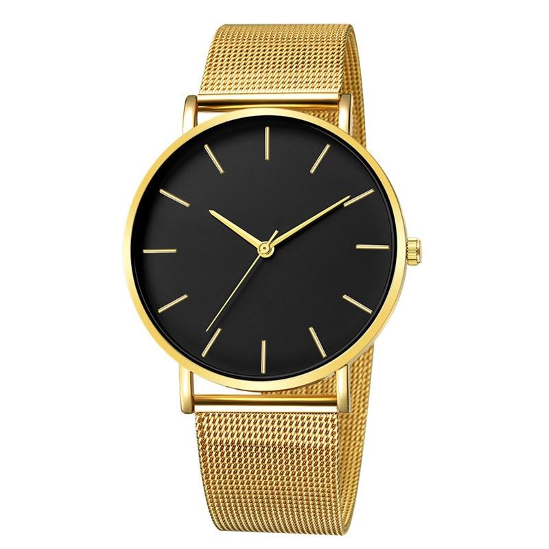 STEVVEX Men Watch Quartz Casual Watches Simple Metal Hour Reloj Quartz Watch Montre Mesh Stainless Steel clock For Men's and Boys