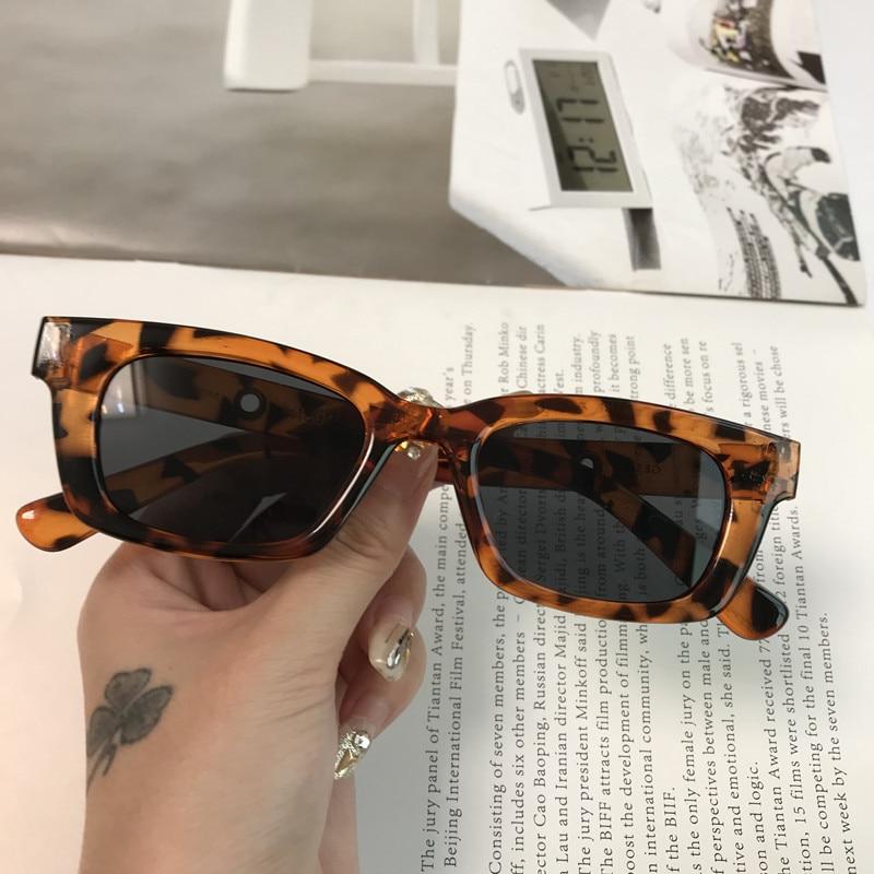 New Women Rectangle Vintage Sunglasses Brand Designer Retro Points Sunglasses Female Lady Eyeglass Cat Eye