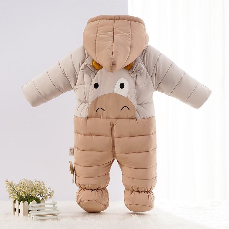 Baby Winter Wear Clothes Snowsuit Cute Calf Infant Snow Jacket Thicken Jumpsuit Children Coat For Babies In Modern Interesting Design