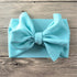 Newborn Large Bow Headwrap for Baby Girl Fabric Messy Bow Headband Turban Bowknot Tie