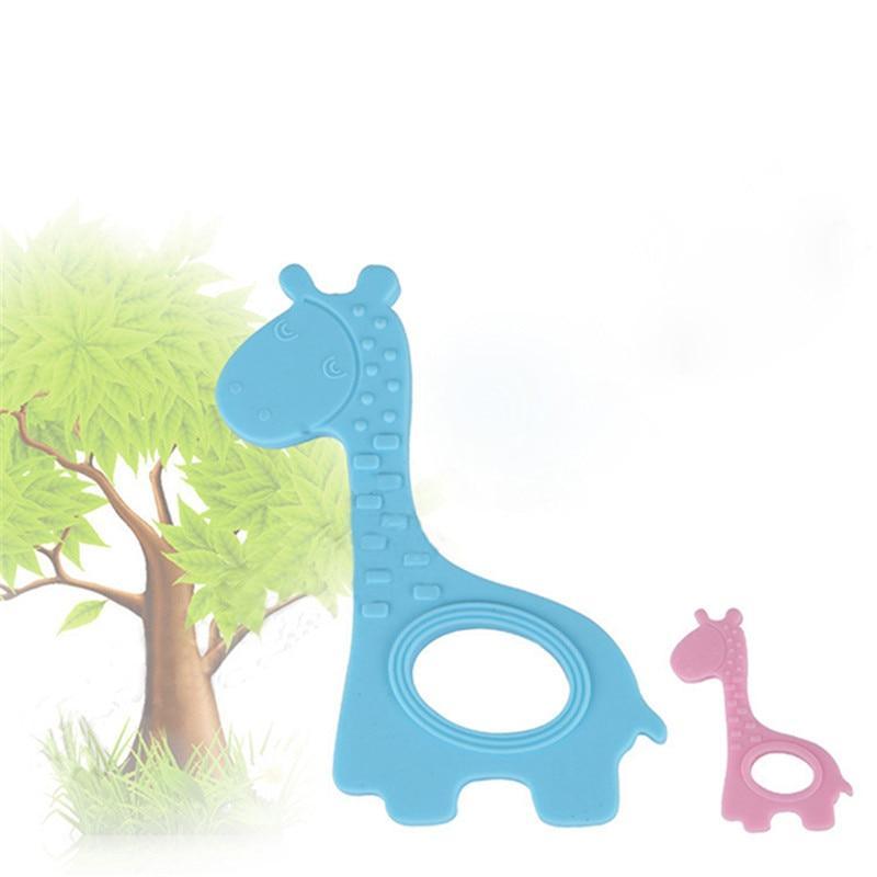 New  Cute Giraffe Appease Teether Toy Teething Chew Toddler Silicone  Natural Organic Food Perfect For Baby Boys and Girls