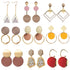 New Korean Heart Statement Drop Earrings  For Women In Fashion Vintage Geometric Acrylic Dangle Hanging Earring Jewelry Style