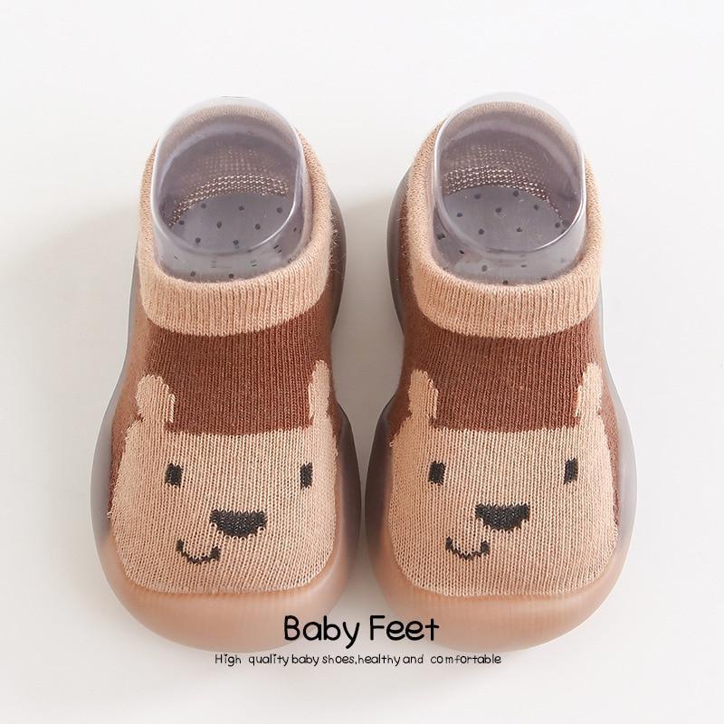 Baby Shoes First Shoes Toddler First Walkers Boy Soft Sole Rubber Outdoor Baby Shoes Cute Animal Baby Anti-slip Booties