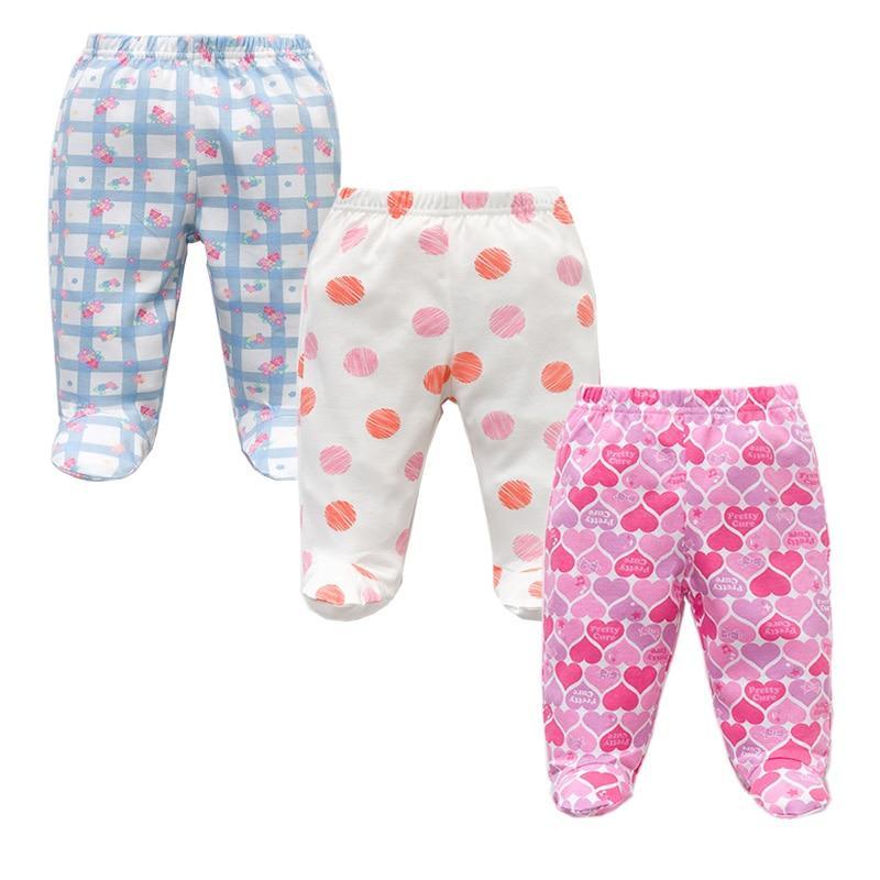 3PCS Baby Pants 100% Cotton Baby Girls and  Boys Clothes Unisex Casual Bottom PP Pants Newborn Baby Clothing For Children