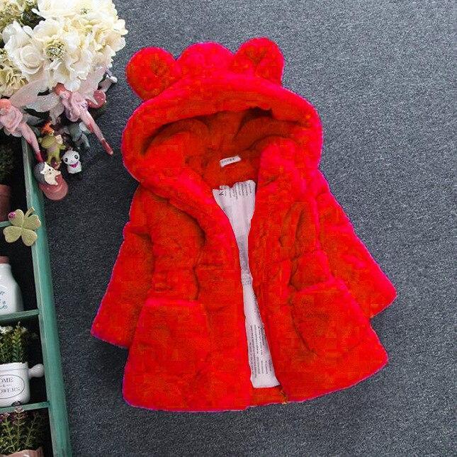 Baby Girl Modern Designer Style Jacket Hooded Cute Thicker Warm Soft Toddler Coat  For Kids