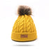 Modern Warm Baby Beanies Hat Pompon Children Hats Knitted Cute Cap For Girls Elegant For Winter