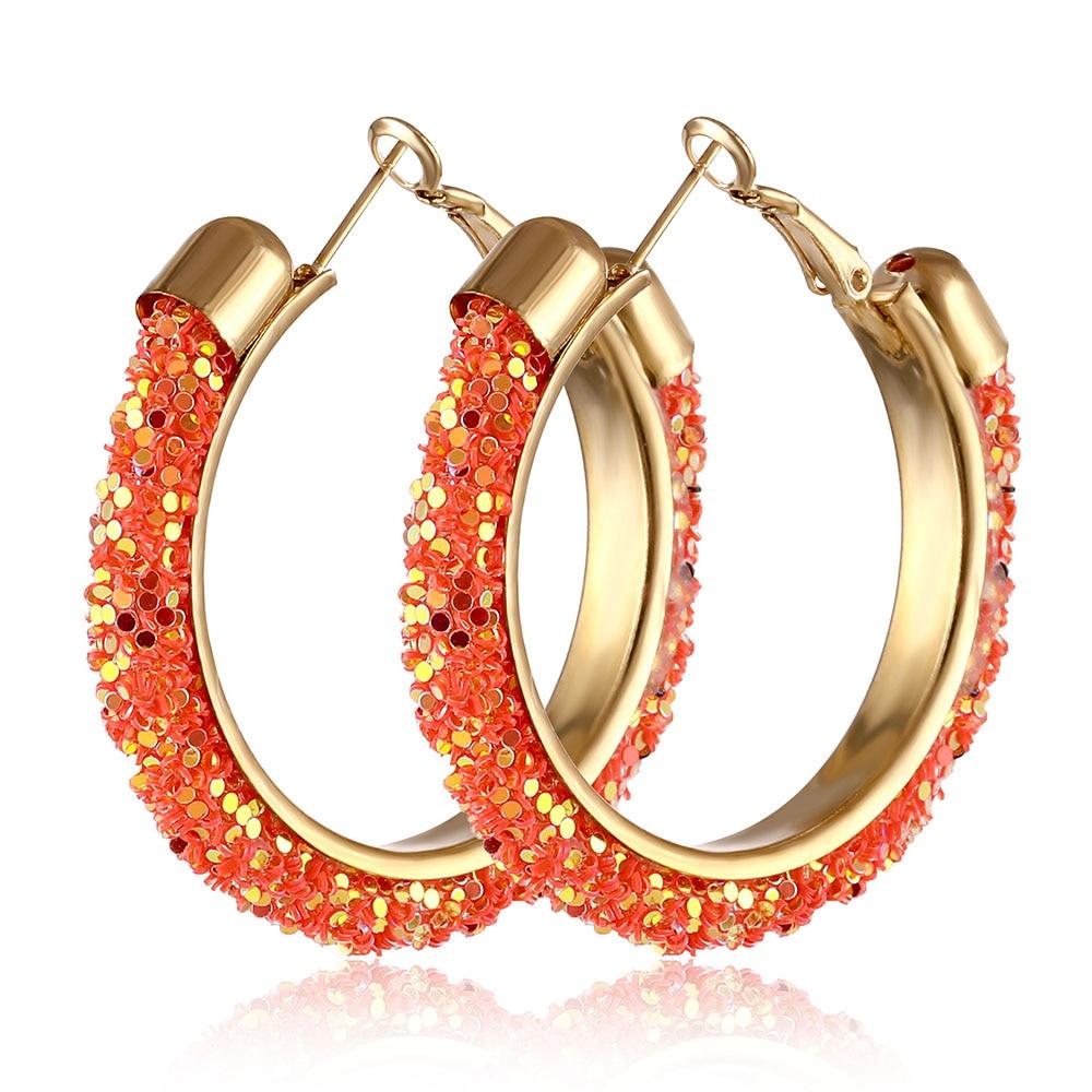 New Big Circle Round Hoop Earrings for Women's Fashion Statement Golden Punk Charm Earrings Party Jewelry