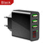 3 Port USB Phone Charger LED Display EU Plug Total Max 3A Smart Fast Charger Mobile Wall Charger For Smartphones