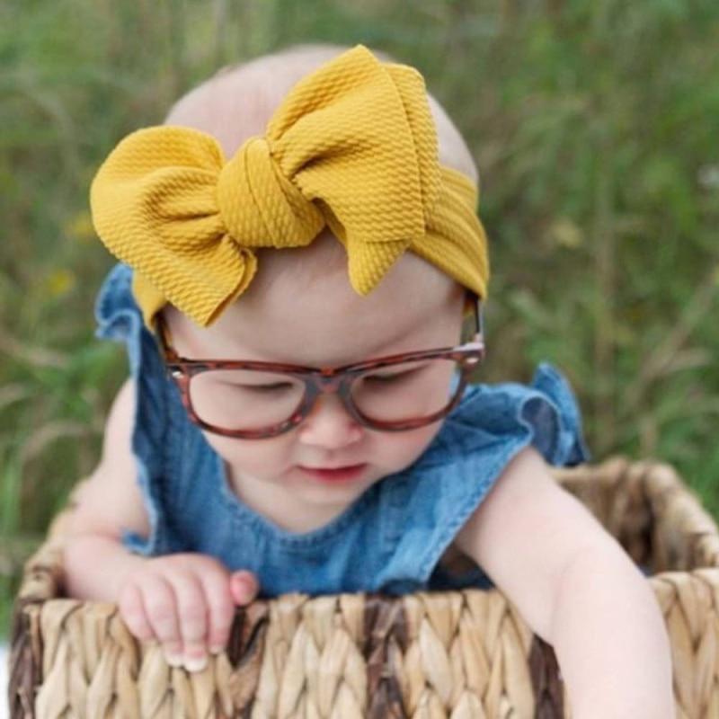 Newborn Toddler Baby Girls Head Wrap Rabbit Big Bow Knot Turban Headband Hair Accessories For Girls Kids