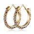 New Big Circle Round Hoop Earrings for Women's Fashion Statement Golden Punk Charm Earrings Party Jewelry