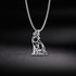 Amazing Wolf Animal Necklace 316L Stainless Steel Forest Animals Luxury For Men Elegant Necklace Hollow Cut Out Pendant Jewelry Gift For Women