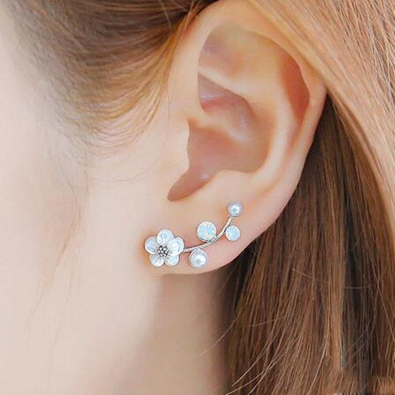 New Fashion Round Dangle Drop Korean Earrings For Women In Geometric Round Heart Gold Earring Elegant Style