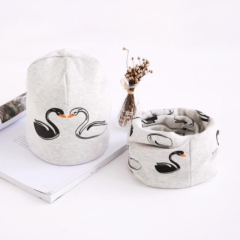 Star Print Cotton Hat And Scarf  Baby Beanie Kids Caps Children's Accessories In Modern New Design For Boys and Girls