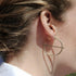 New Fashion Round Dangle Drop Korean Earrings For Women In Geometric Round Heart Gold Earring Elegant Style