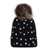 Luxury Baby Kids Pompom Newborn Baby Hat Cap Knitted Warm Hats With Rhinestone for Baby Girl/Boy Beanie Soft Toddler Hat