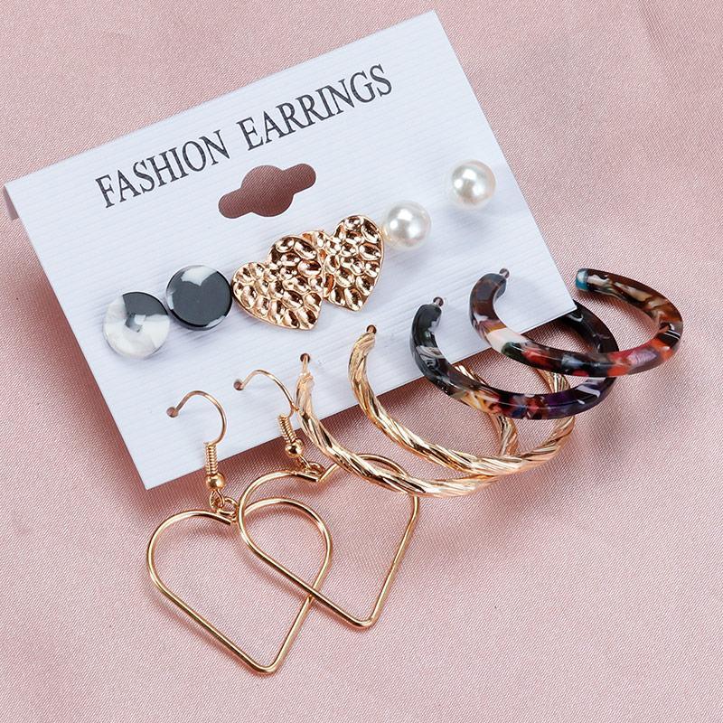 Vintage Retro Acrylic Earring Statement Luxury Tassel Earrings Korean Dangle Drop Earrings for Women Fashion earings Jewelry