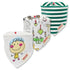 3PCS Comfortable Waterproof Organic Cotton Baby Burp Cloth Bandanna Scarf Bibs For Newborn Baby Boy And Girl