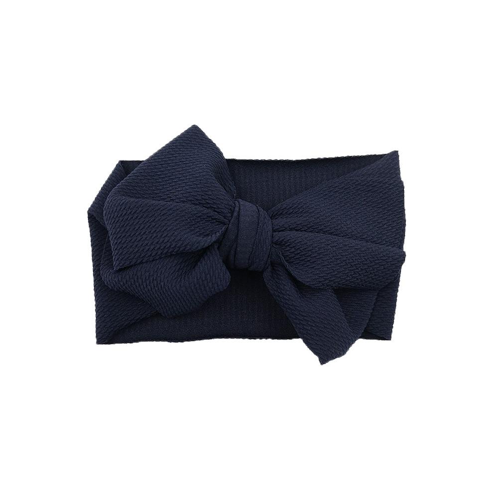 Baby Girls Headband Toddler Big Bow Hairband Cute Solid Stretch Turban For Baby Girls In Modern New Style