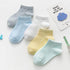 5Pair Set Cotton Baby Girls Socks Thin Summer Breathable Mesh Kids Toddler Socks Cute Cartoon Children Socks Infant Socks for Kids