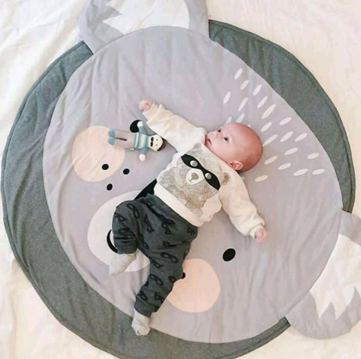 Cartoon Baby Play Mats Pad Toddler Kids Crawling Round Carpet Rug Toys Mat For Children Room In elegant Modern Design