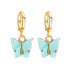 Fashion Bohemian punk Earrings Jewelry gold & silver color butterfly shape Stud Earrings