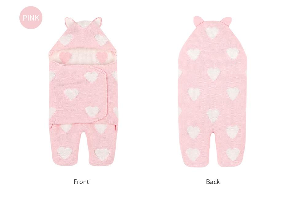 Baby Sleeping Bags Envelope Winter Warm Knitted Sleep sacks for Newborn Infant Stroller Bed Swaddle.