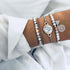 Boho Rose Map Bracelets & Bangles for Women Bohemian Round  Charm Bracelet Set Fashion Multilayer Accessories Luxury Jewelry