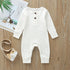 Infant Baby Boy And Girl clothes One-Piece Knitted Solid Long Sleeve Romper Jumpsuit In Classic Deisgn