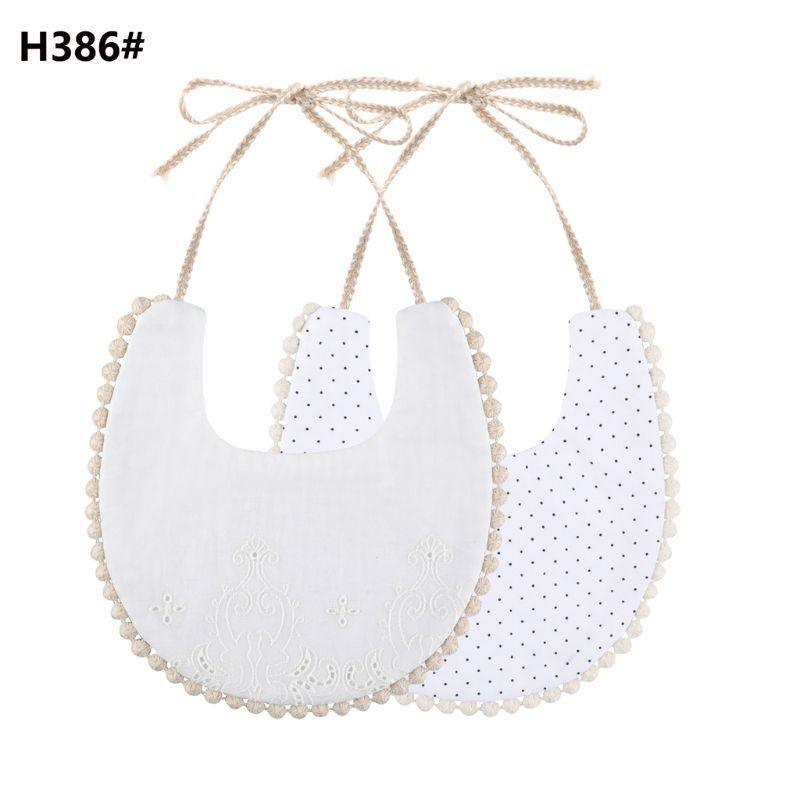 Infant Baby Bib Kid Toddler Dinner Feeding Tassel Double-side Cotton Linen Burp Cloths Saliva Towel For Baby