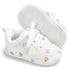 Newborn Shoes Star First Walkers Kids Toddlers Lace Up PU Leather Soft Soles Sneakers 0-18 Months