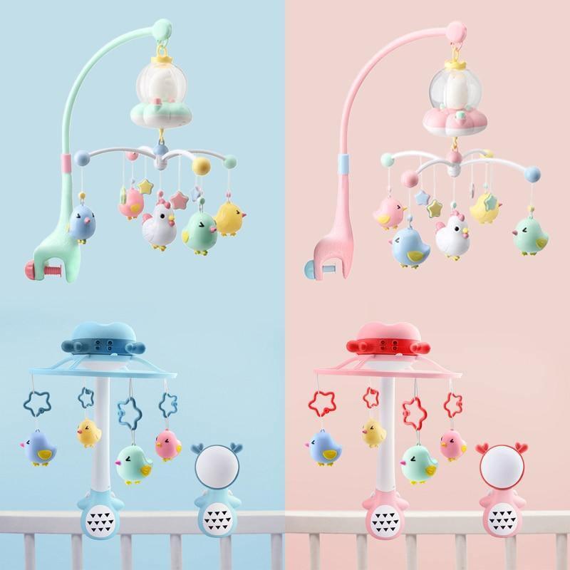 Modern Rattles Mobile Bed Baby Toys Cute Crib Stroller Spiral Newborn Educational Cartoon Animals Rattle Toy For Kids