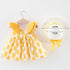 Modern Baby Newborn Toddler Girls Summer Tutu Dress With Printing Princess Dresses Sundress And Hat