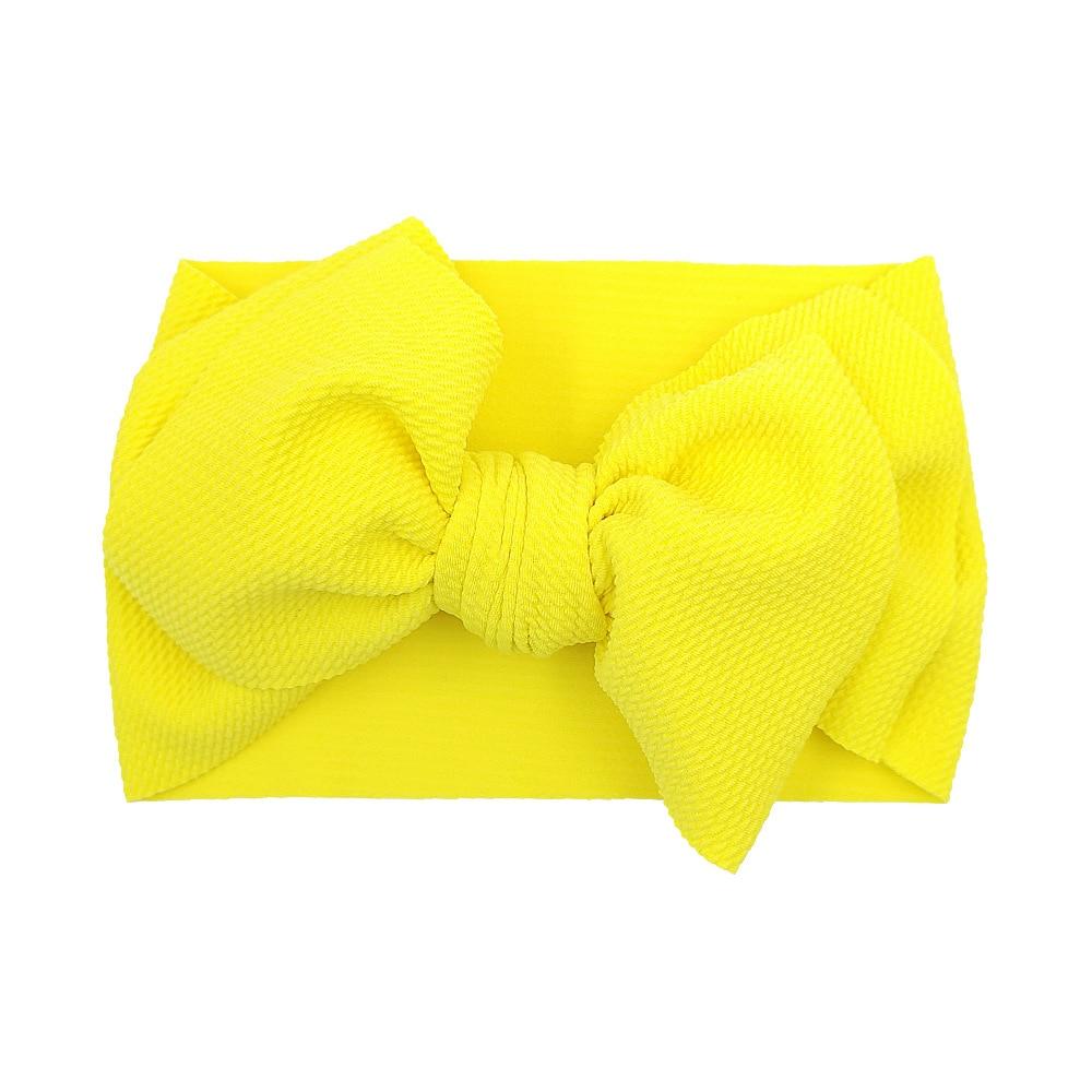 Baby Girls Headband Toddler Big Bow Hairband Cute Solid Stretch Turban For Baby Girls In Modern New Style