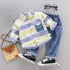 Modern Luxury Classic style Fall Baby Boys and Girls Clothing Set T-shirt Tops Pant Tracksuits Outfits For Kids