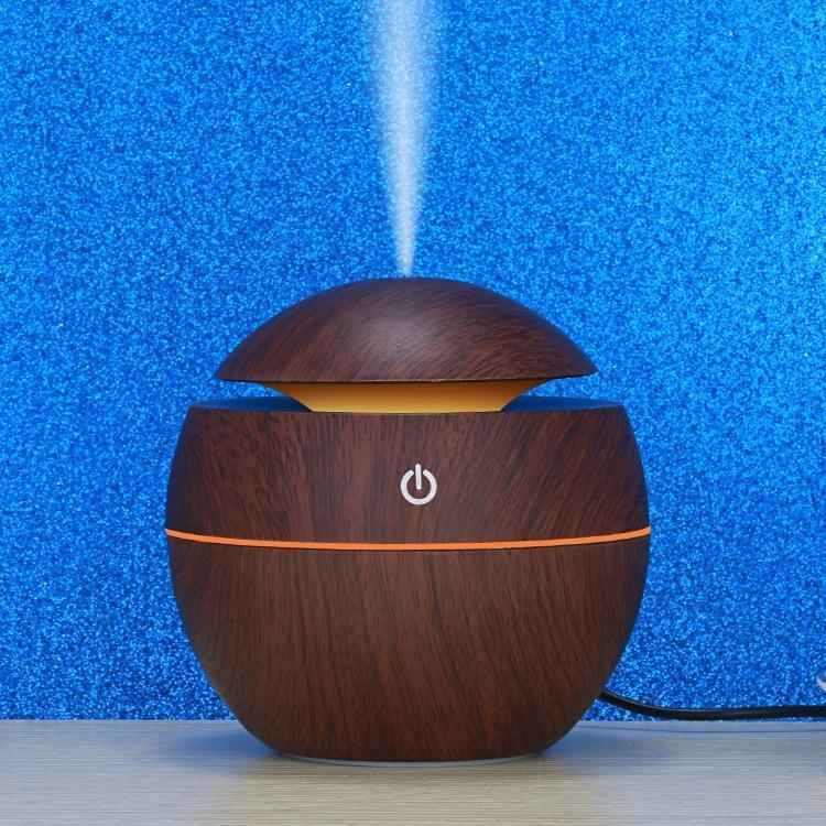 130ML USB Aroma Diffuser  Ultrasonic Cool Mist Humidifier Air  7 Color Change LED Night Light For Office Home