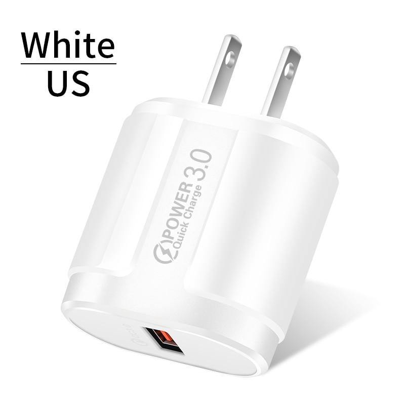 Quick Charge QC 3.0 USB Charger Universal Mobile Phone Charger Wall Fast Charging Adapter