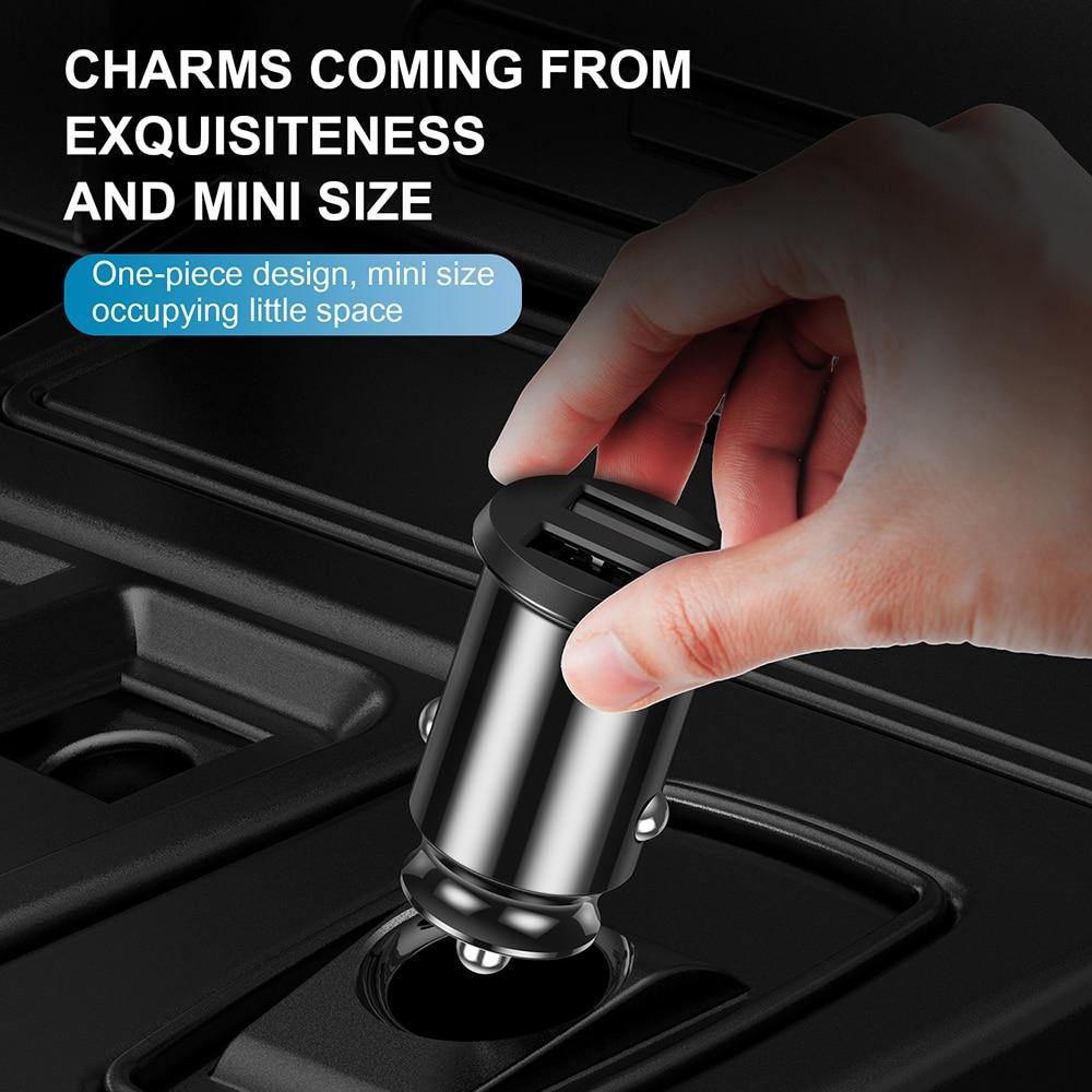 Dual USB 4.8A Car Charger Mobile Phone Portable Adapter In Car Smartphone Quick Charge