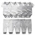 Solid Bodysuits Pants Baby Boy Clothes Clothing Sets 0-12M  Unisex Newborn Baby Pajamas Romper Jumpsuit For Boys and Girls Kids