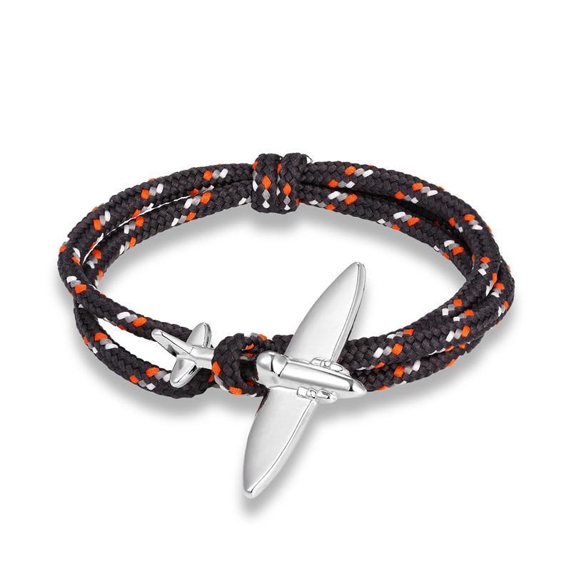 New Luxury Arrival Airplane Anchor Amazing Sport Camping Parachute Cord Survival Bracelet For Men And Women Elegant Buckle Navy Style Modern Fashion Jewelry