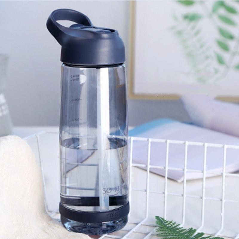 Portable Water Bottle With Straw Healthy Plastic Travel Drinkware Sports Shaker Drink Bottles For Kids